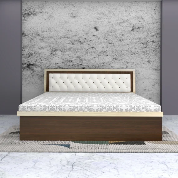 Ella-wooden-bed-with-cushioned-white-headboard-and-sleek-dual-tone-frame.webp
