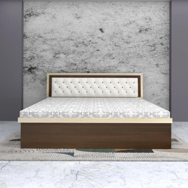 Ella-wooden-bed-with-cushioned-white-headboard-and-sleek-dual-tone-frame.webp