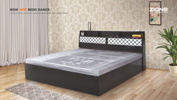 Pristine Kingsize Bed Full Hydraulic Storage and Headboard Storage 7872