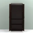 2 door wardrobe open view