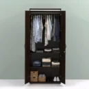 2 door wardrobe open view