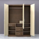 Ella Wardrobe 3 doors open view