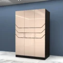 4-door-wardrobe-in-glossy-beige-and-dark-wood-finish-with-sleek-horizontal-accents.webp