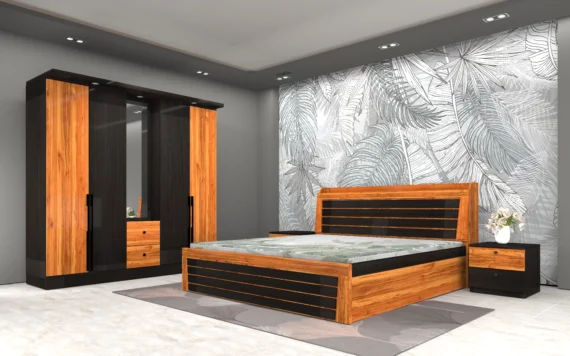 Modern-two-tone-wooden-bedroom-set-with-bold-black-accents-featuring-bed-wardrobe-dresser-and-matching-side-table-scaled.webp