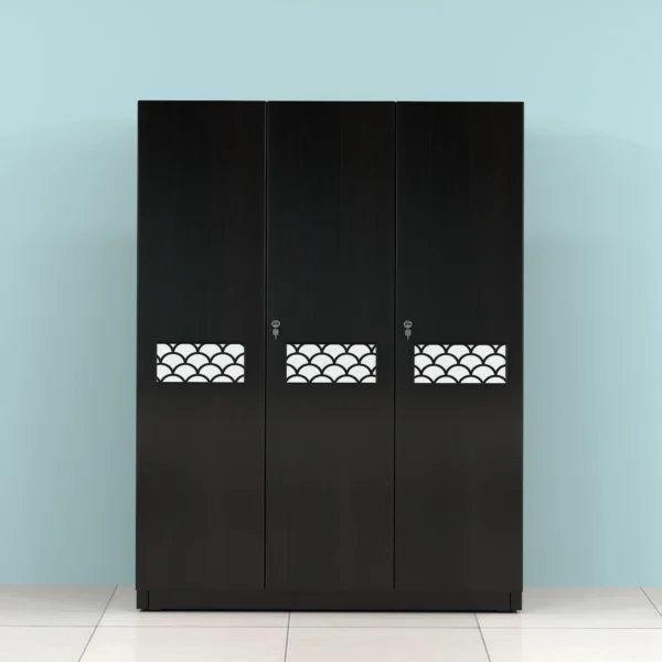 Pristine 3 doors wardrobe front view