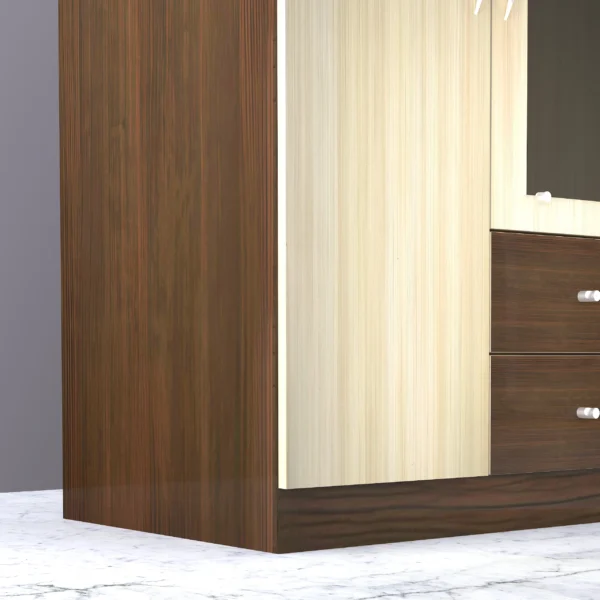 Ella Wardrobe 3 doors closeup view