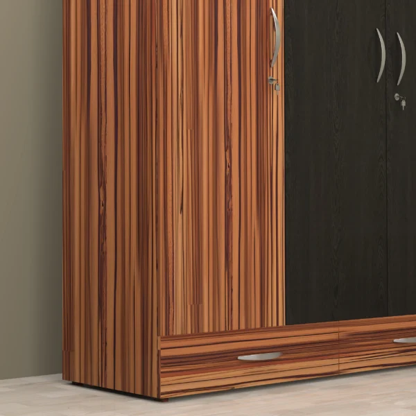 Layla wardrobe 3 doors closeup view