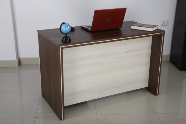 Executive Office Table Ex-02 4x2 with Double Top, 1 Drawer & 1 Shutter