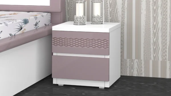Contemporary-2-drawer-bedside-table-in-walnut-wood-and-matte-black-finish-featuring-silver-round-knobs-and-clean-lines-scaled.webp