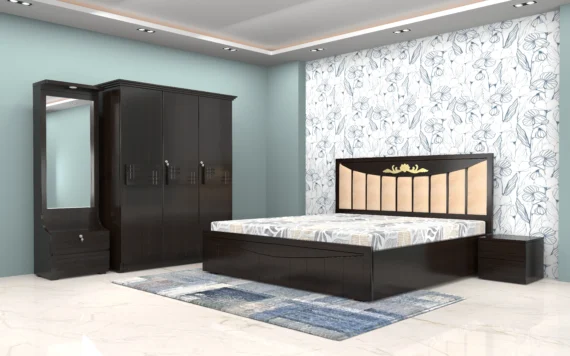 Elegant-dark-wood-bedroom-set-with-bed-wardrobe-mirror-dresser-and-side-table-in-a-modern-design-scaled.webp