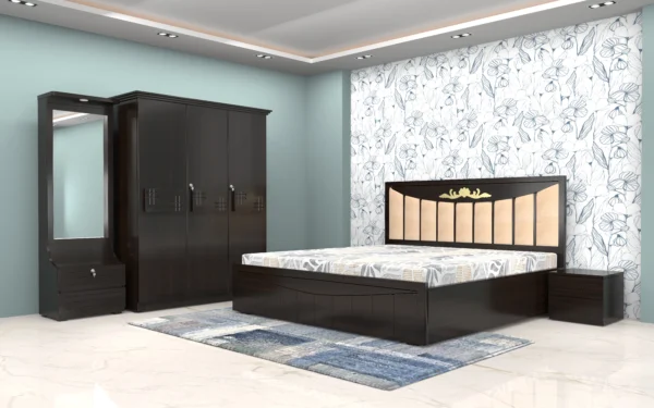Elegant-dark-wood-bedroom-set-with-bed-wardrobe-mirror-dresser-and-side-table-in-a-modern-design-scaled.webp