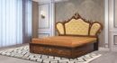 Majestic Full Hydraulic King Bed 7872 with Headboard Cushion