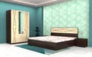 Stylish-bedroom-set-with-wave-patterned-bed-matching-wardrobe-and-side-table-in-a-warm-beige-and-dark-wood-finish-scaled.webp