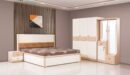 Veronica Full Hydraulic  Bedroom Set with  3 Door Wardrobe, Dresser, or Side Table