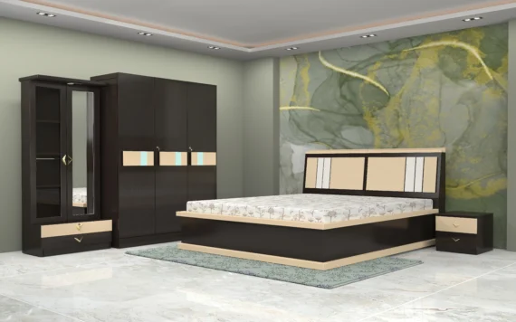 belavita-Premium-full-hydraulic-bedroom-set-in-a-refined-wood-finish-featuring-a-king-size-bed-3-door-wardrobe-matching-dresser-with-mirror-and-2-drawer-bedsid-scaled.webp