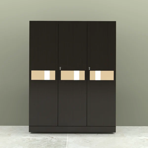 BELAVITA 3 Door Wardrobe front side view