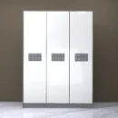 Sepia 3 doors wardrobe front view