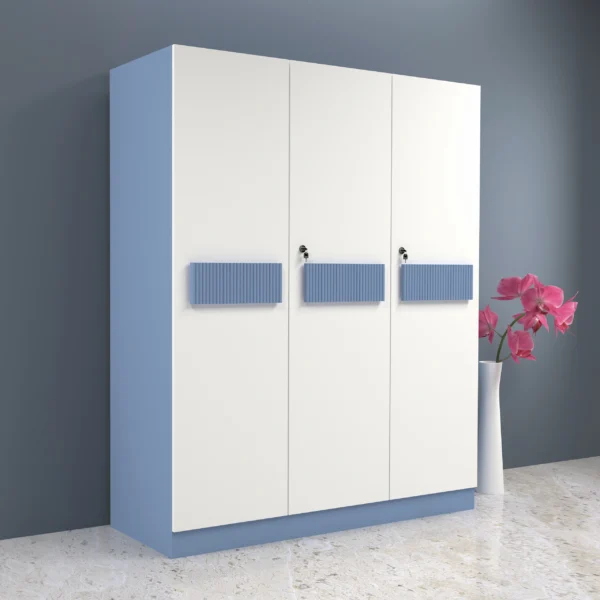 Volga 3 doors wardrobe side view