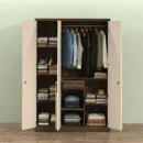 ARTEMIS 3 Door Wardrobe open storage view