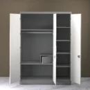 Sepia 3 doors wardrobe open view