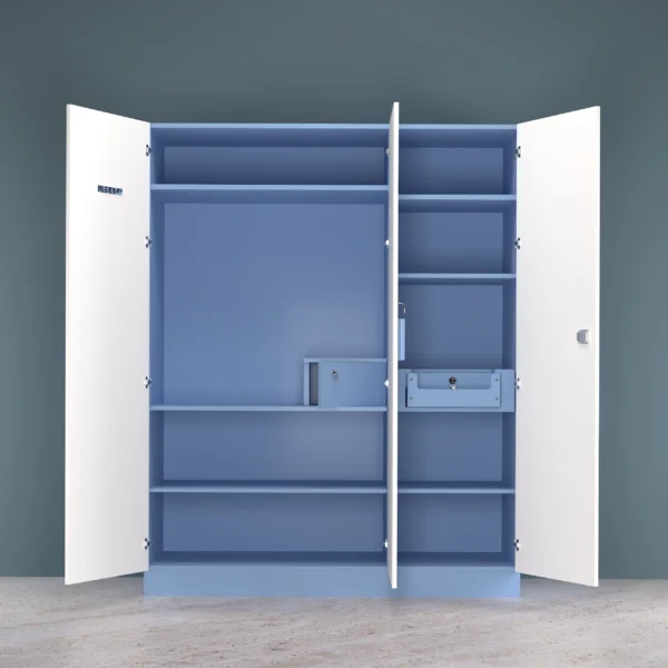 Volga 3 doors wardrobe open view