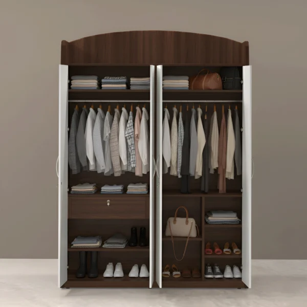 Dimond Wardrobe open view using storage and keep clothes inside