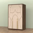 ARTEMIS 3 Door Wardrobe right side front view