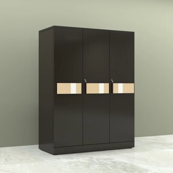 BELAVITA 3 Door Wardrobe right side view