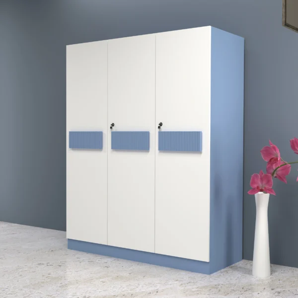 Volga 3 doors wardrobe side view