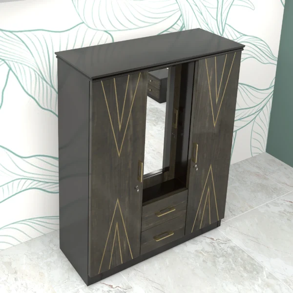 Lorenzo wardrobe 3 doors top view