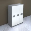 Sepia 3 doors wardrobe top view