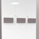 3 doors wardrobe closeup view