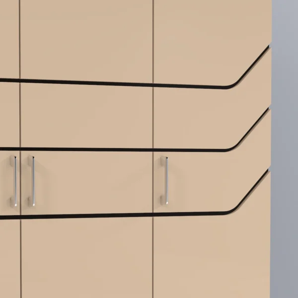 CIGA 3 Door Wardrobe close up view