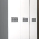 Sepia 3 doors wardrobe closeup view