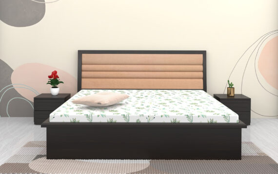 Metier Full Hydraulic King Bed 7872 with Headboard Cushion